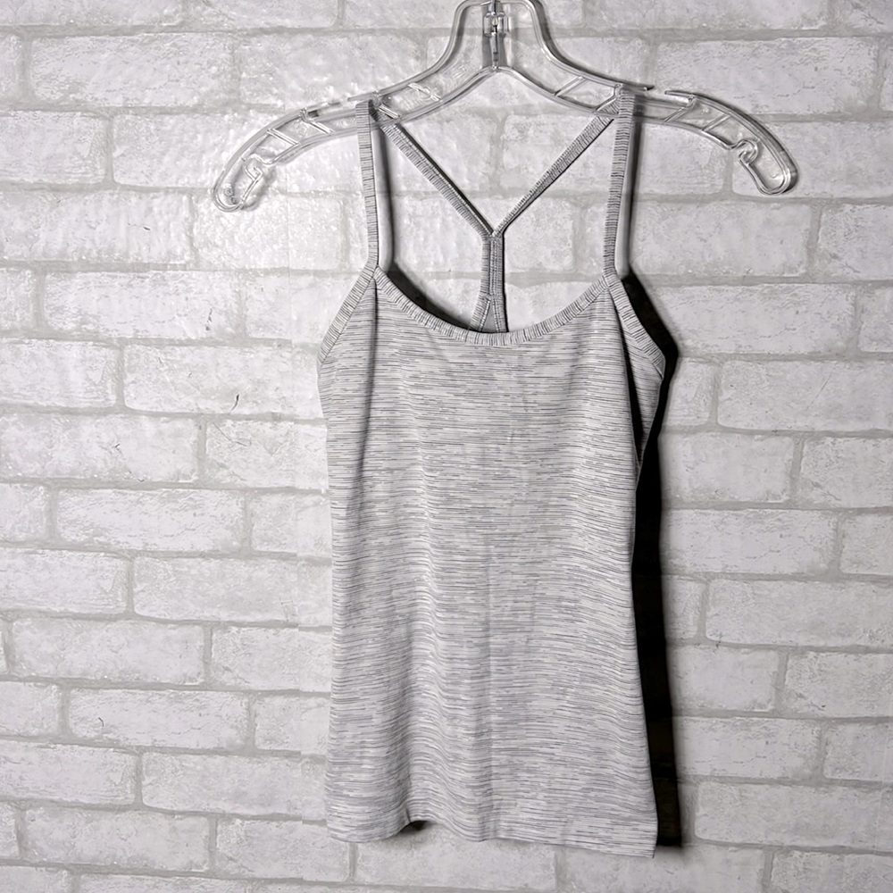 Lululemon heather gray tank top size 4